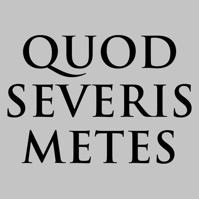 Quod severis metes Du erntest was du säst Latein