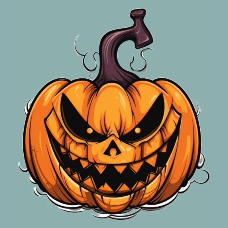 Conception effrayante de masque de citrouille d’Halloween