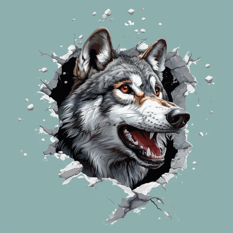 Lustiger Wolfshund