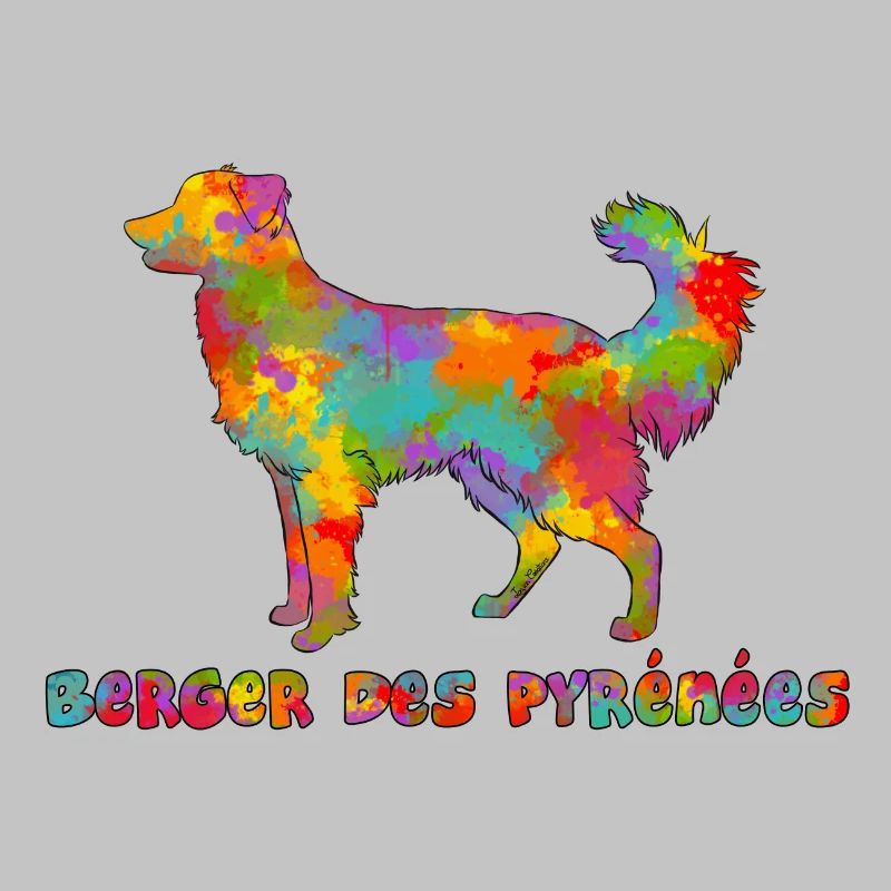 Pyrenean Shepherd Multicolor Gesicht rasiert