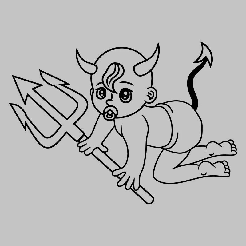 böse teufel dämon hölle teufelchen satan krabbeln