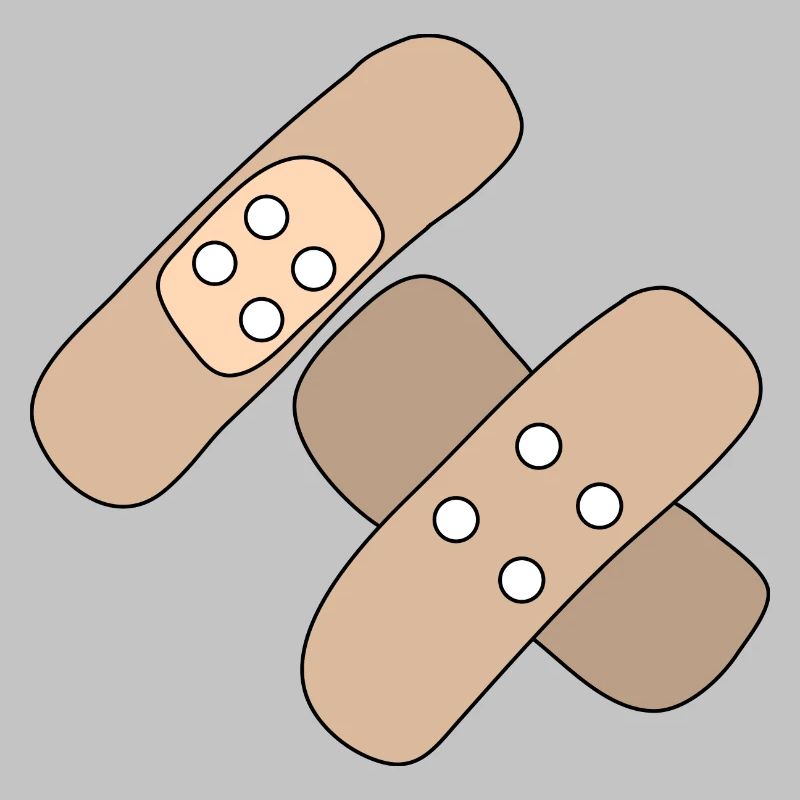 Patch, blessure, blessure, guérison, idée cadeau