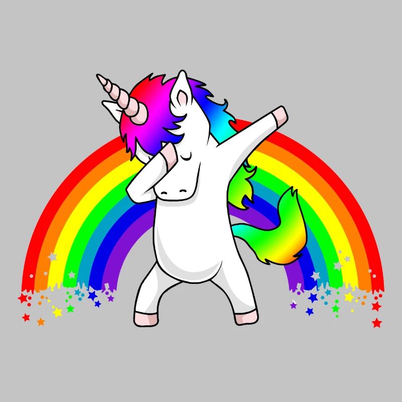 Dabbing Unicorn Regenbogen Dab Dance Einhorn Kind