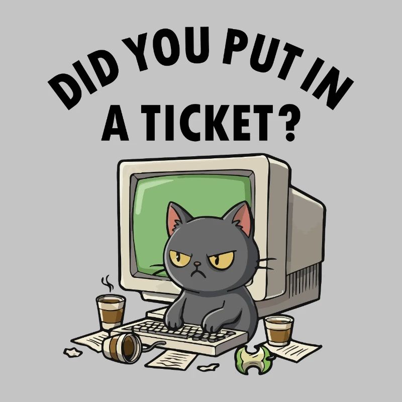 Helpdesk Cat demande, vous avez créé un ticket