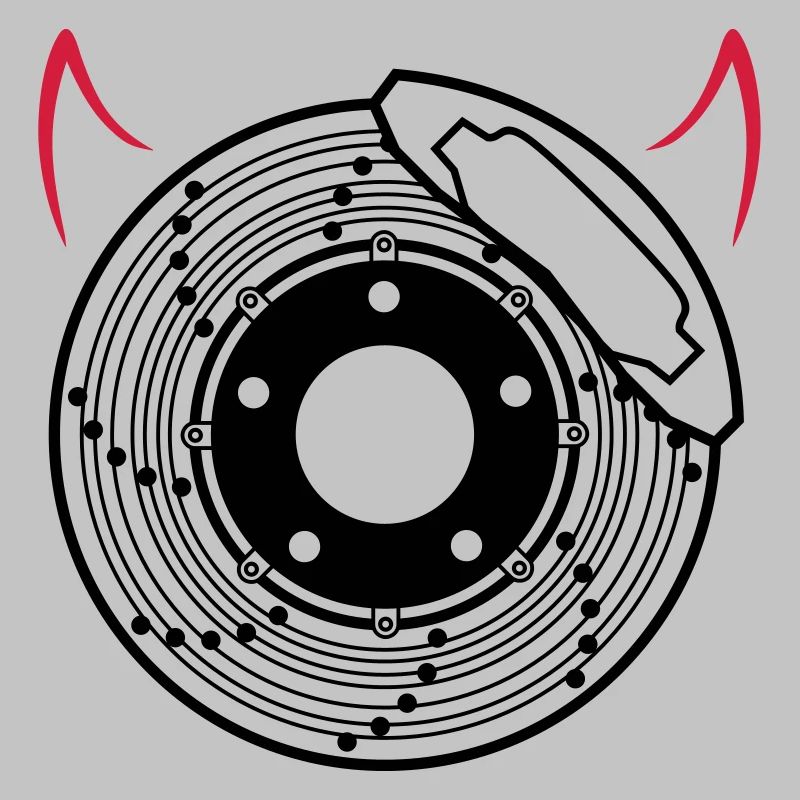 Brake disc with horns 2farbig
