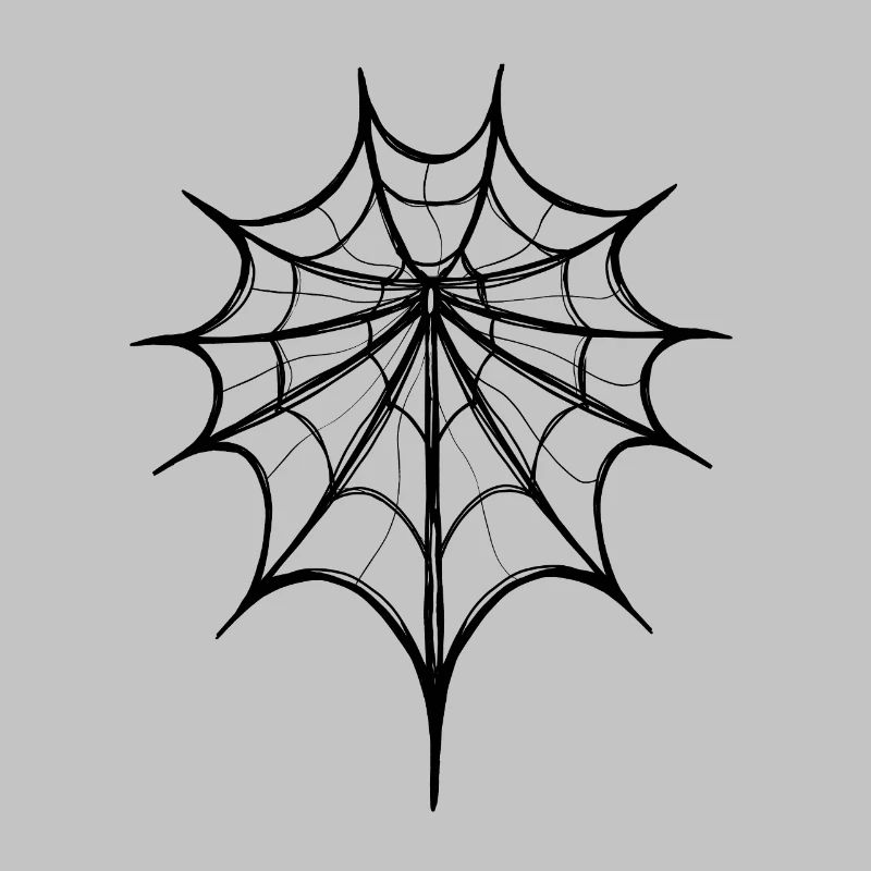 Abstract Spider Web – Line Art