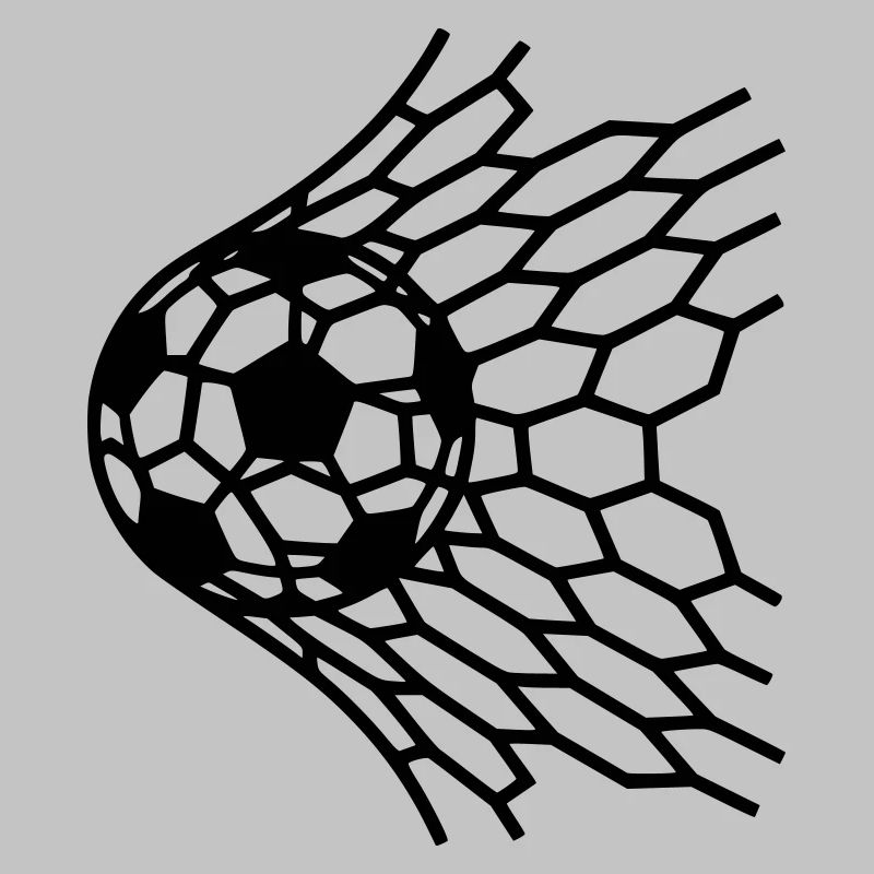 Goal Soccer Ball in Net Hit Vector