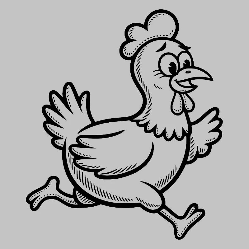 Poule Poule Drôle Course de Coq Course