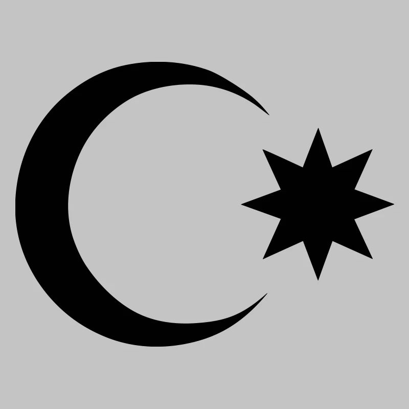 Azerbaijan Moon and Star Azerbaijan