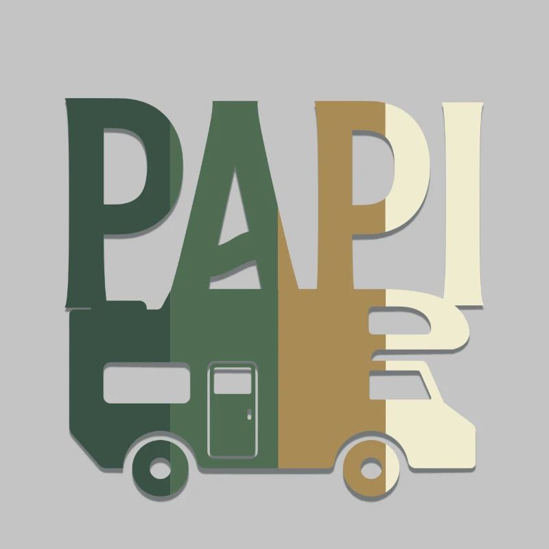 PAPI en Camping-car camouflage chasse et pêche