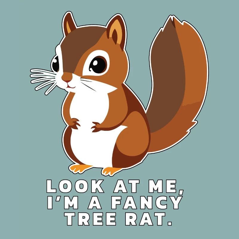 Squirrel with funny saying