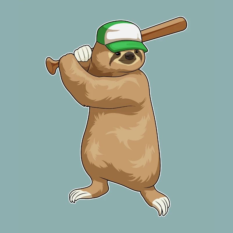 Sloth Baseball Batte de Baseball