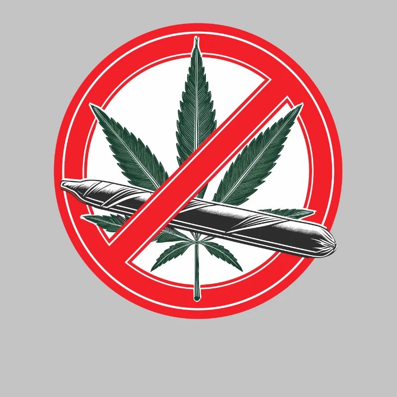 Panneau d’interdiction de la marijuana au cannabis