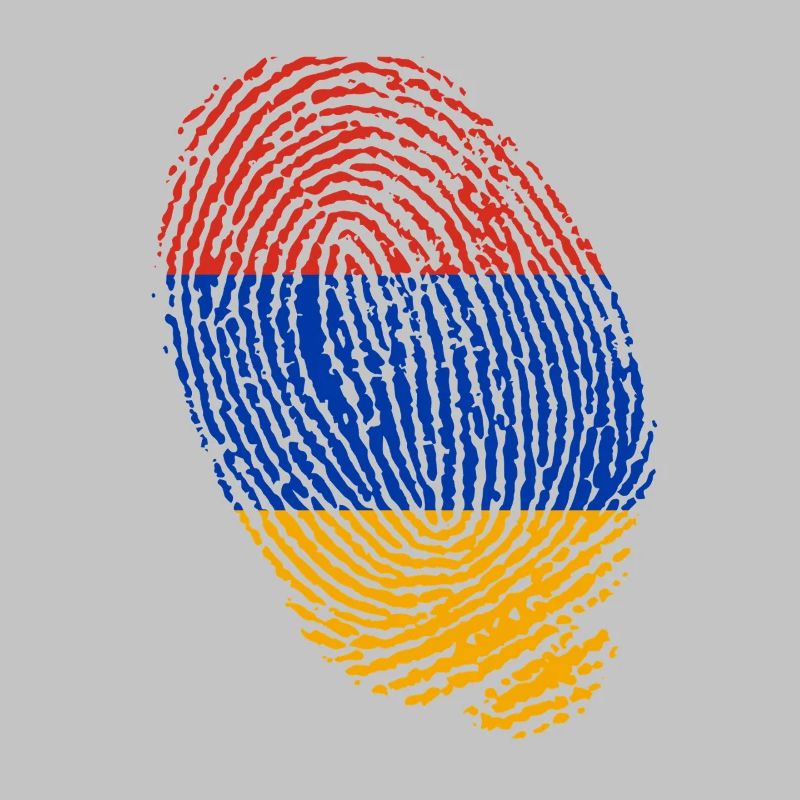 empreintes digitales du drapeau arménien