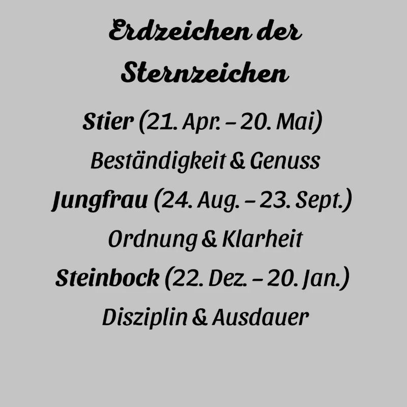 Erdzeichen_der_Sternzeichen