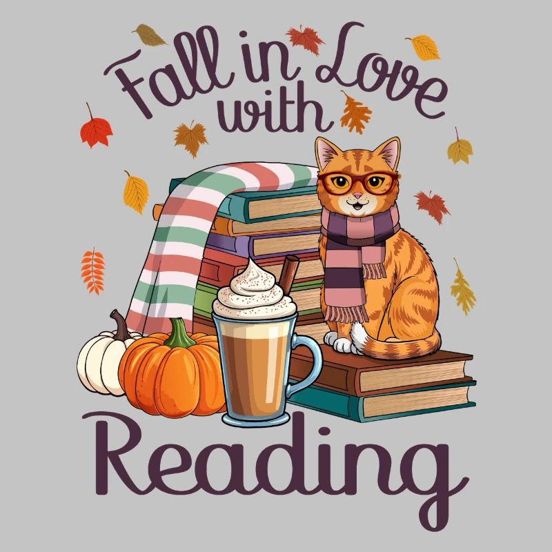 Herbst Katze Bücher 