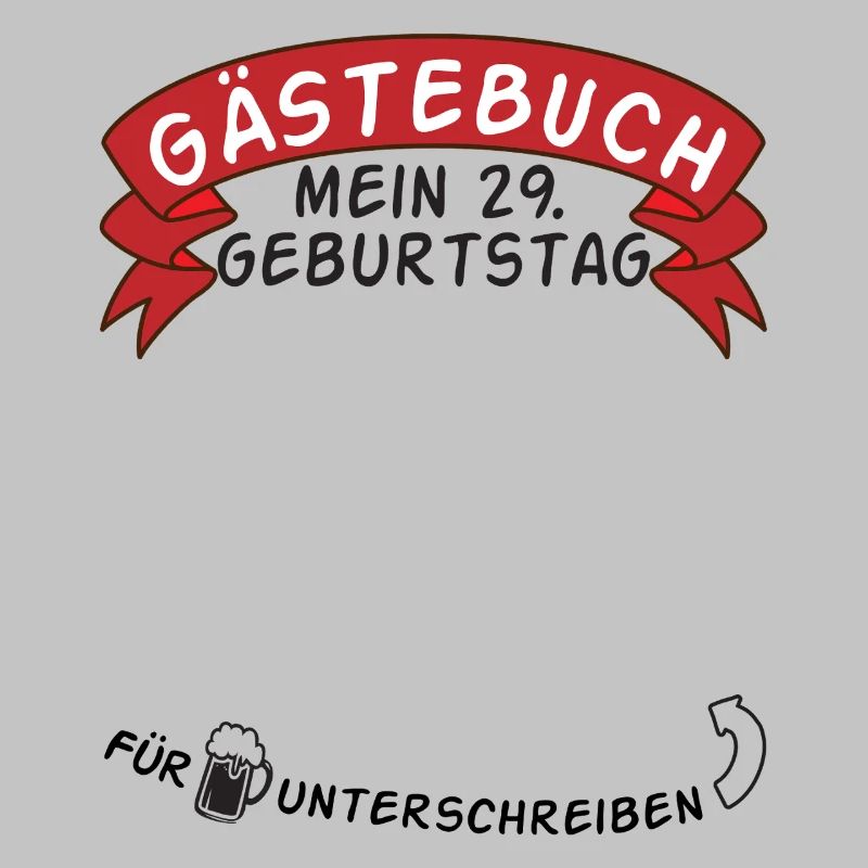 Gästebuch Mein 29. Geburtstag Geschenkidee
