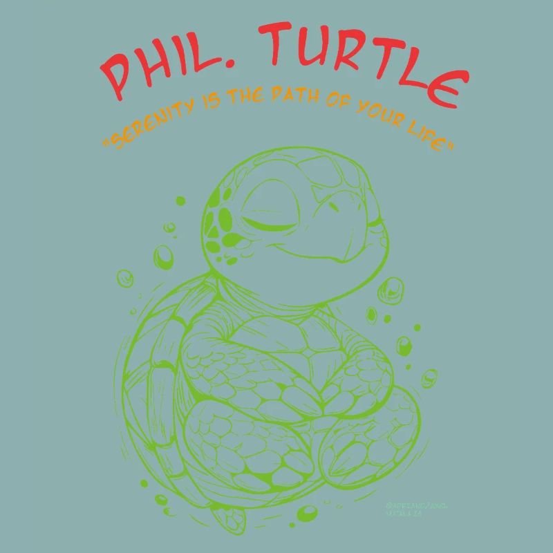Phil Turtle Zen Path Tee