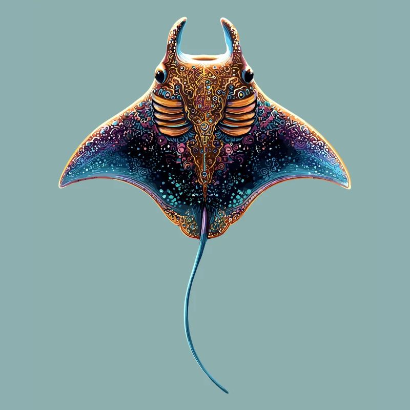 Manta Ray, Devil Ray, Stingray, Diver
