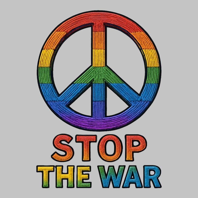 Peace Zeichen Regenbogen – Stop The War Design