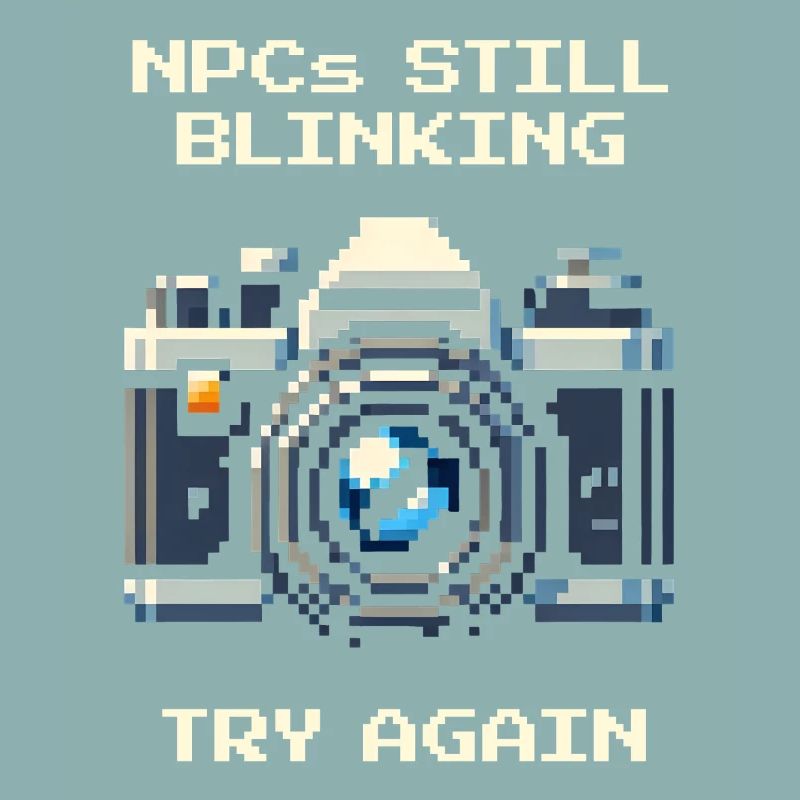 NPC is still blinking | Try again, portrait