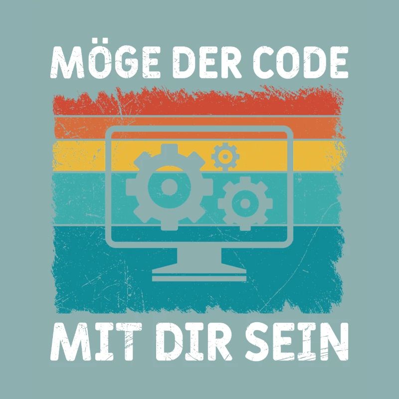 Nerd Computer MÖGE DER CODE MIT DIR SEIN LUSTIG