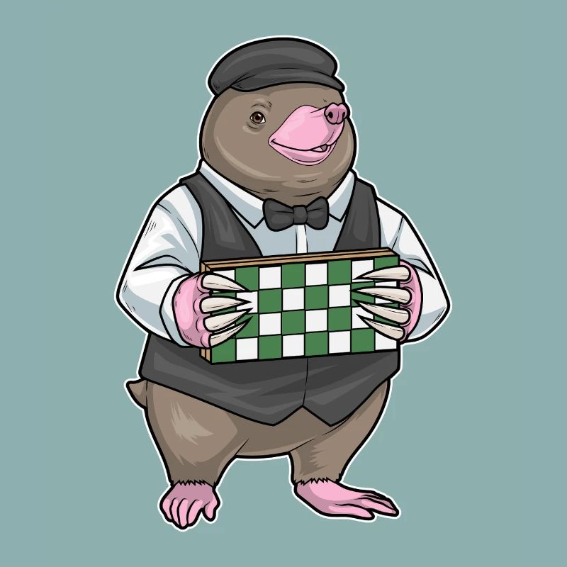 Mole Chessboard Chess Board Game