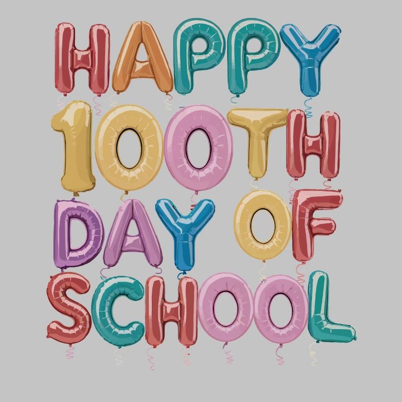 Conception de ballons du centième jour d’école