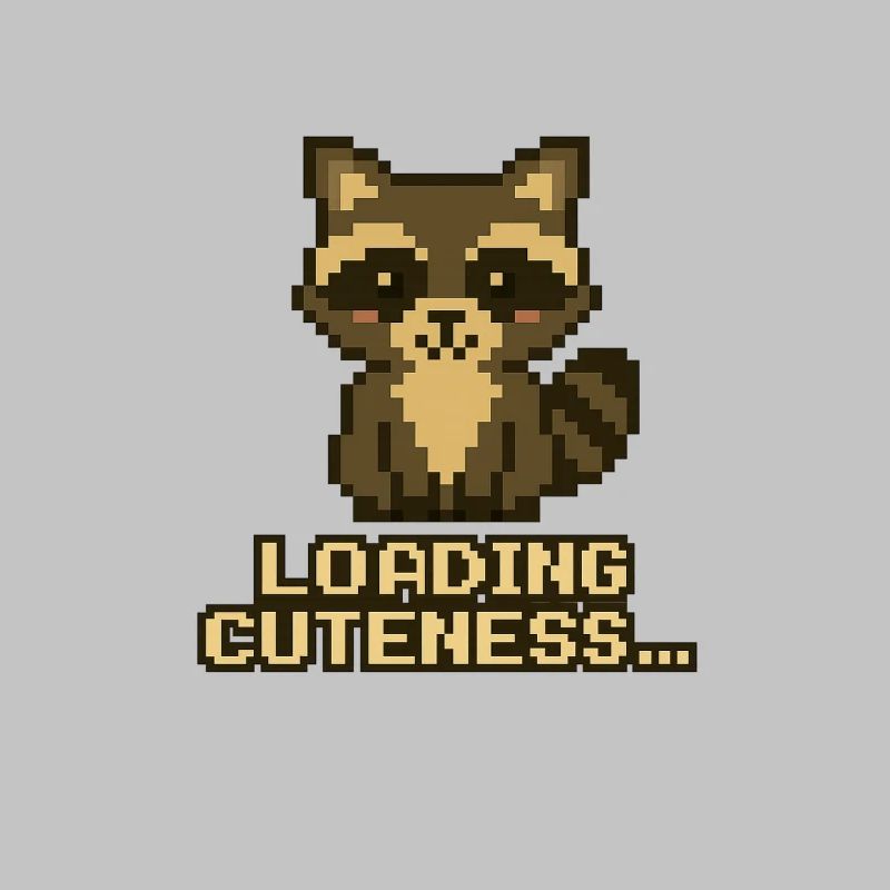 Pixel Waschbär: Niedlichkeit lädt