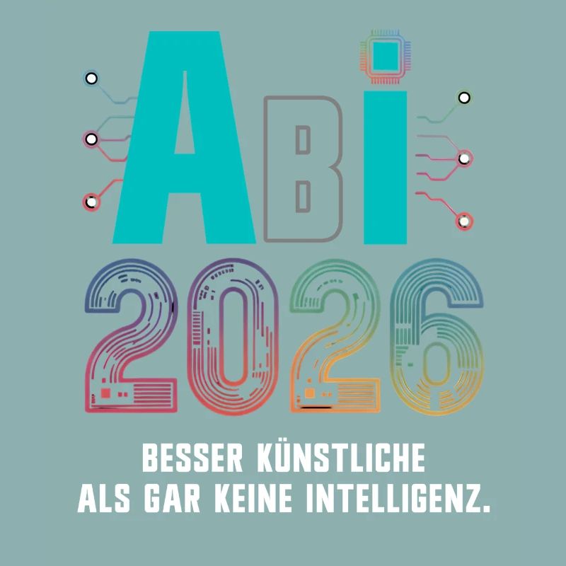 Abitur 2026 - KI AI Spruch Abi 2026 - Devise de l’Abitur