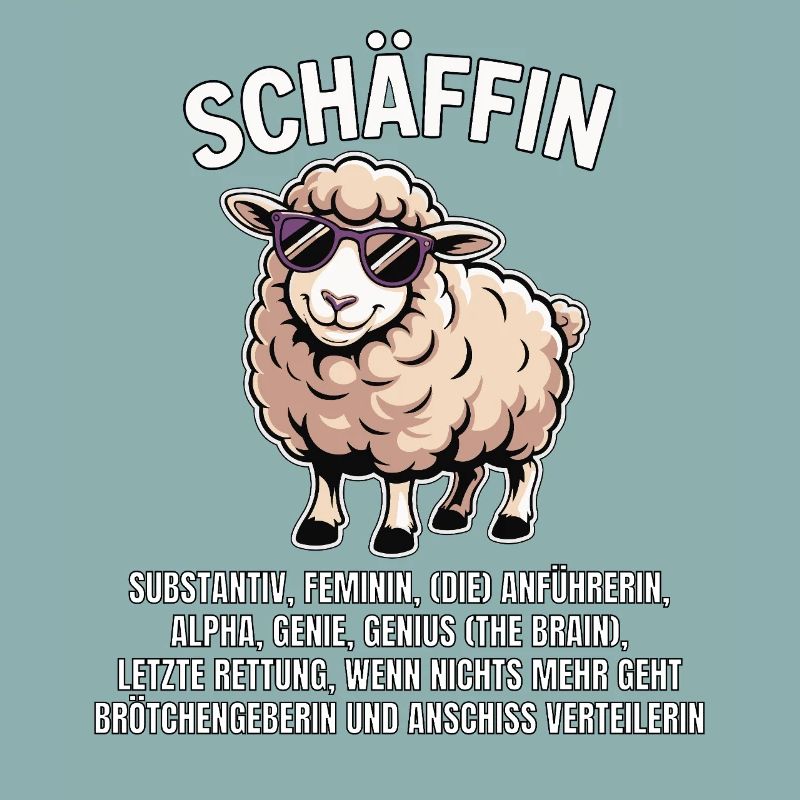 Schäffin - Alpha Schaf mit Sonnenbrille
