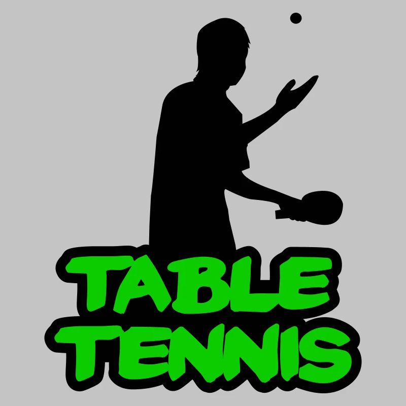Lettrage graffiti néon de tennis de table