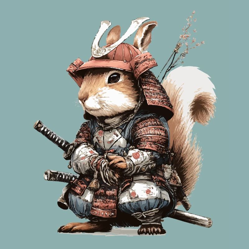 Squirrel Samurai in Armor
