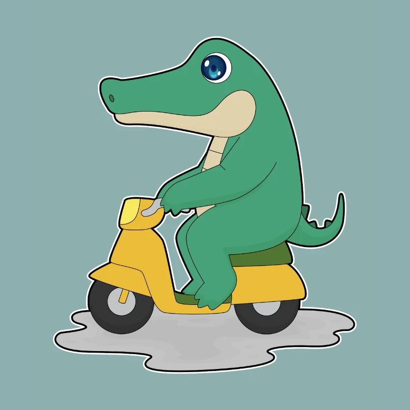 Krokodil Motorroller