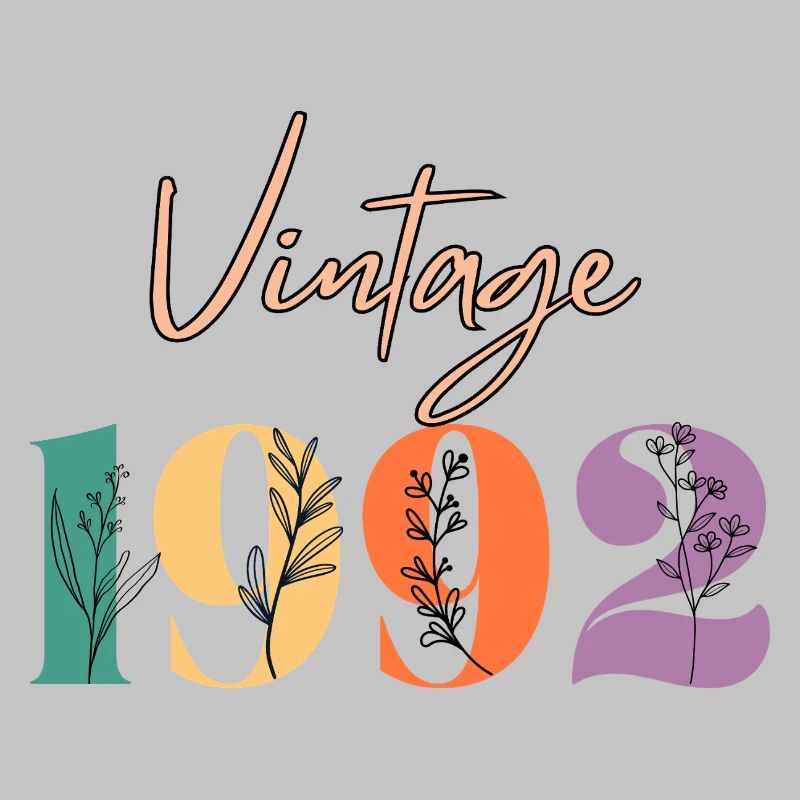Vintage 1992 florale