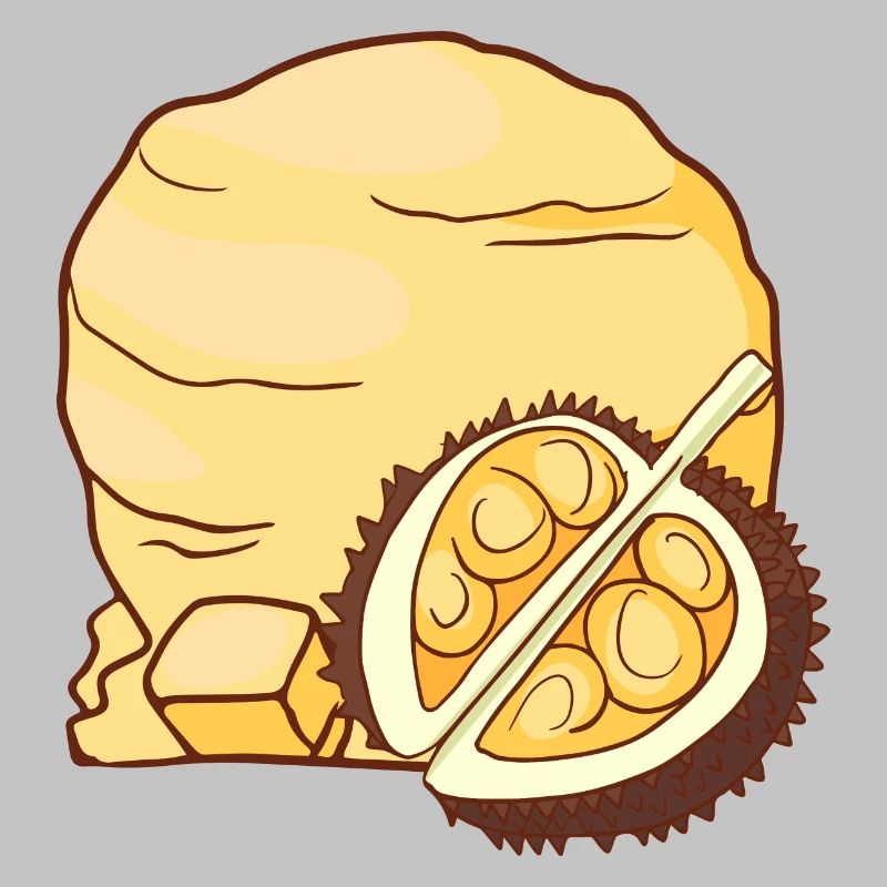 Crème glacée Durian crème glacée crème glacée crème glacée crème glacée