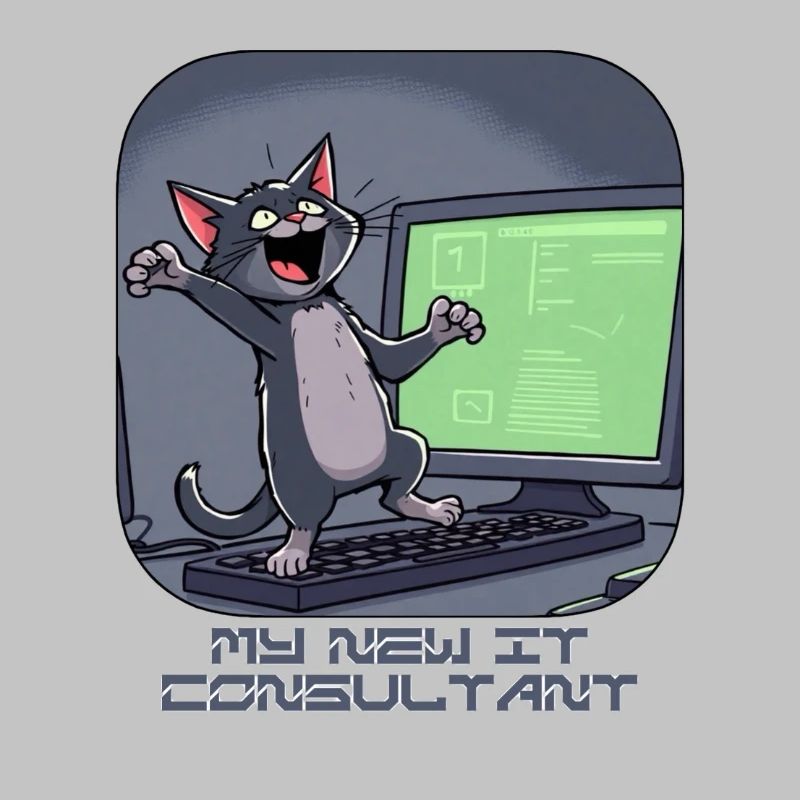 IT-Katze am Computer