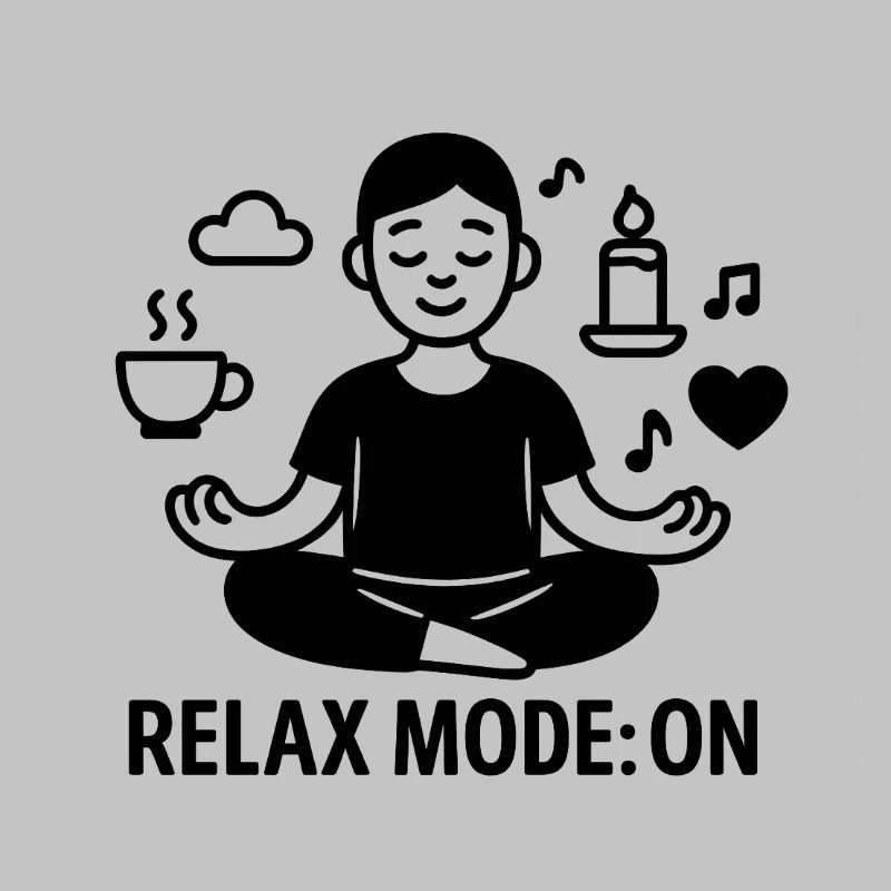 Relaxation meditation with chill design