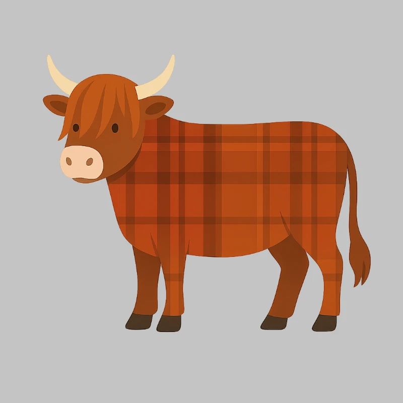 Vache tartan chaleureux
