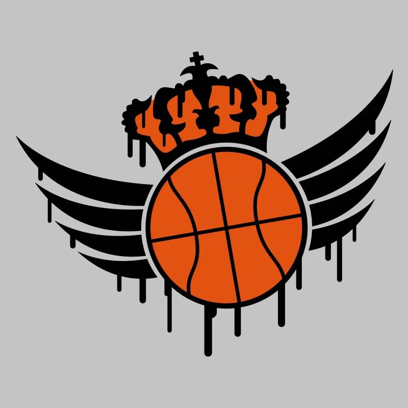 Basketball Blazon Logo Graffiti