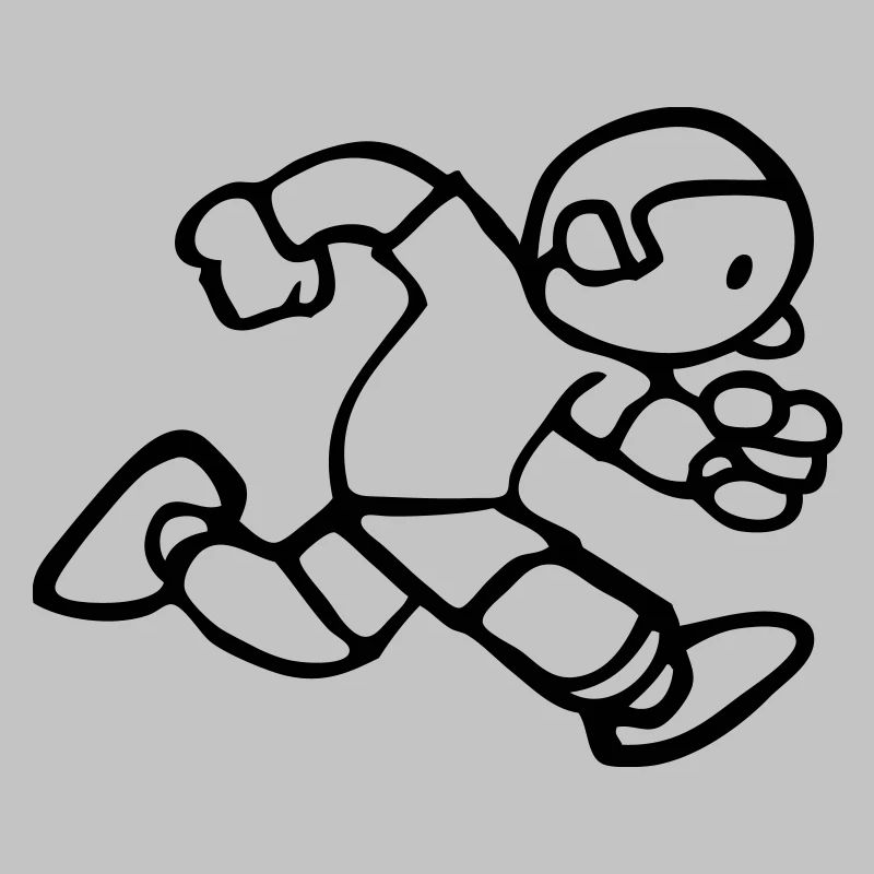 dessin course à pied jogging run rigolo vintage