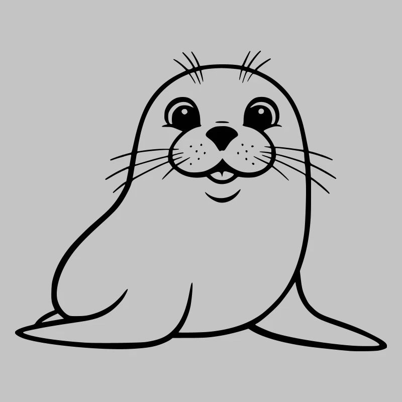 Phoque mignon comme illustration vectorielle