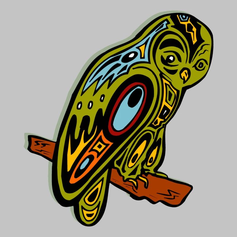 tribal eule uhu käutzchen kautz tier lieblingstier