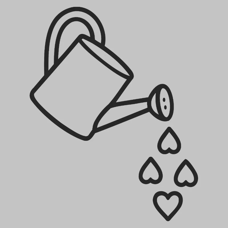 Garten der Liebe bewässert
