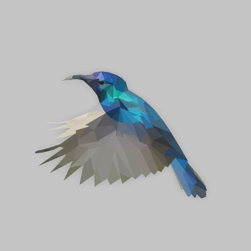 LowPoly "colibri"