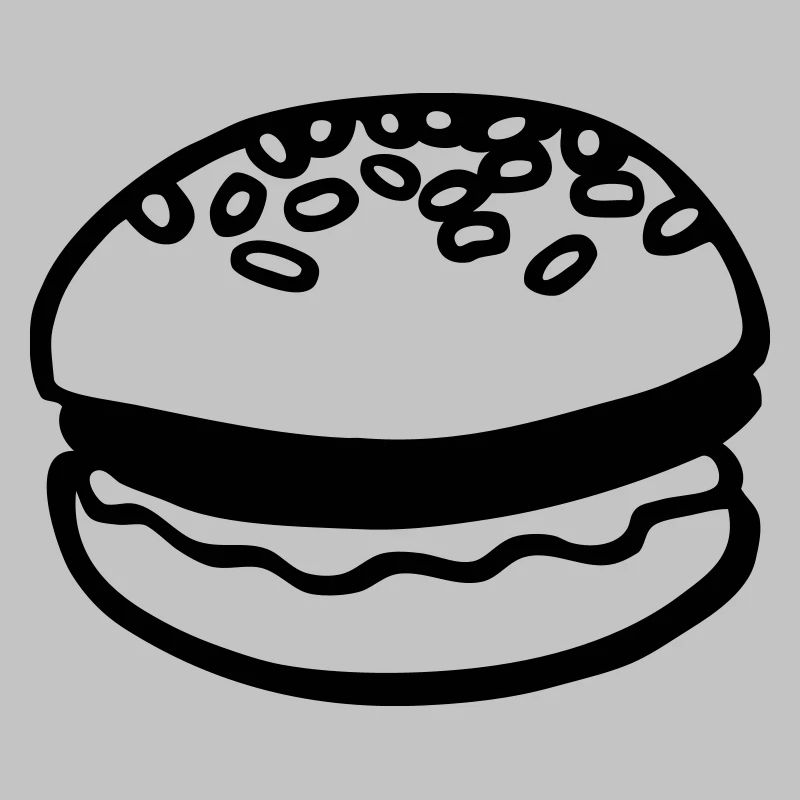 hamburger burger usa food retro design