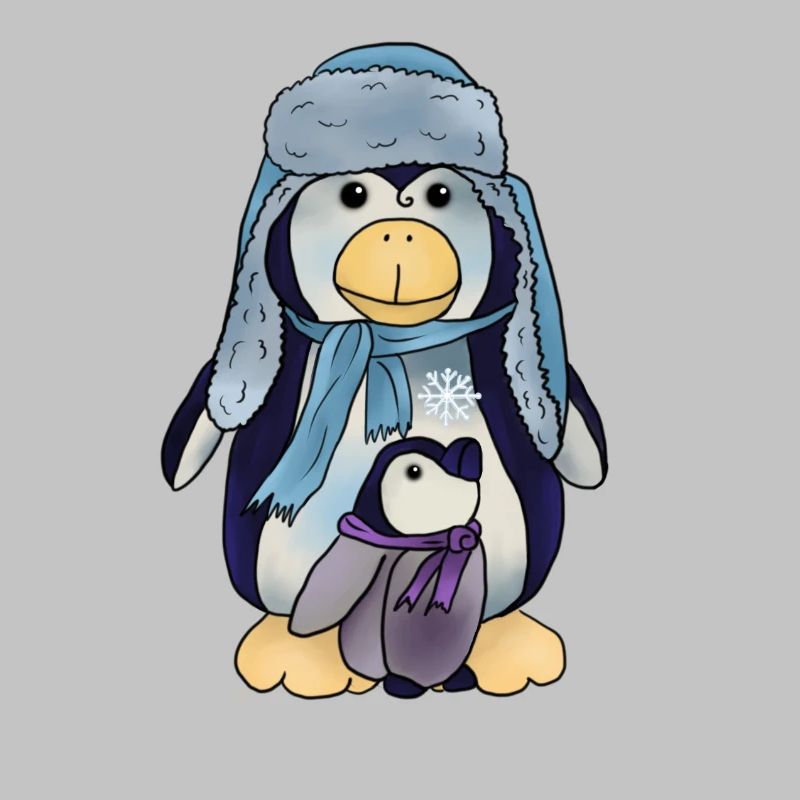 Pinguin mit Kind