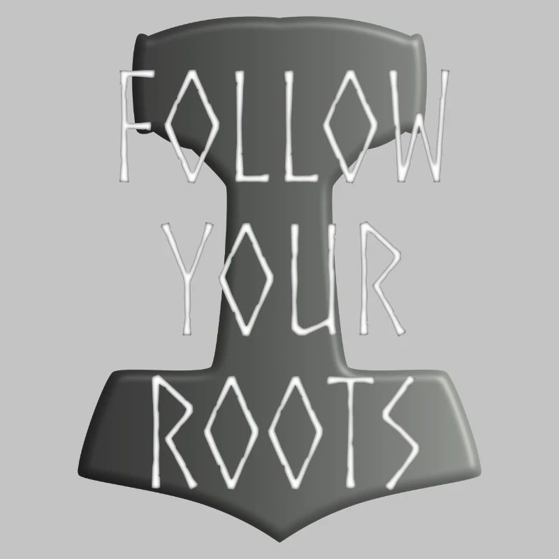 Mjölnir Donar Hammer Thor - Suivez votre gris Roots