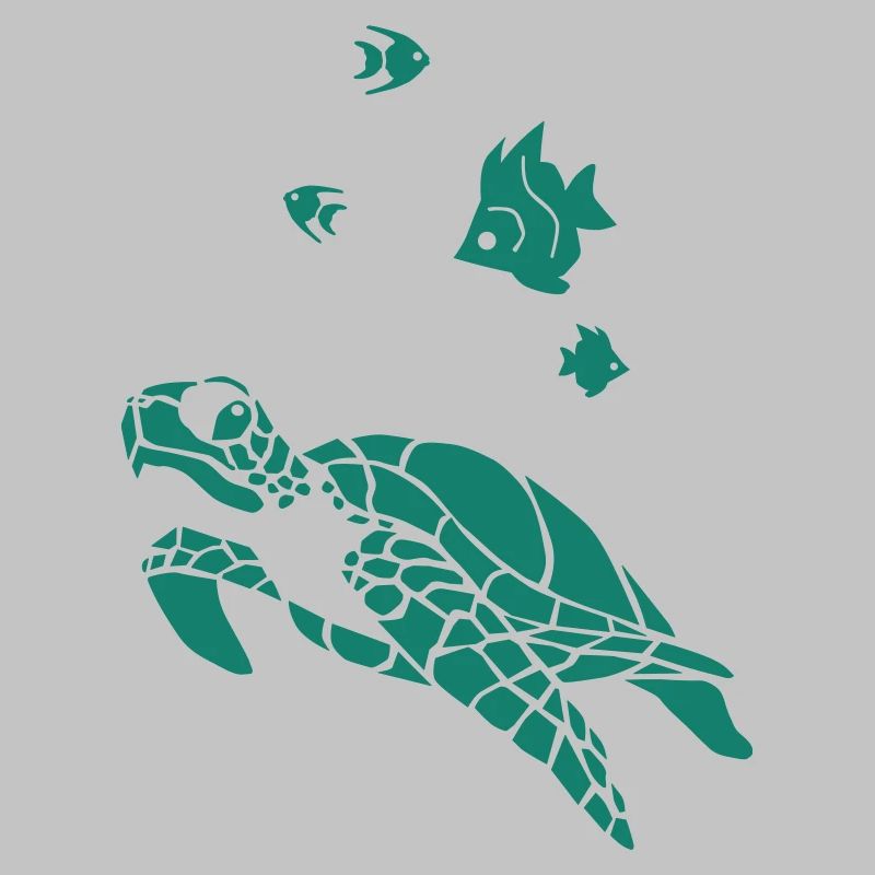 Tortue et Flag fish