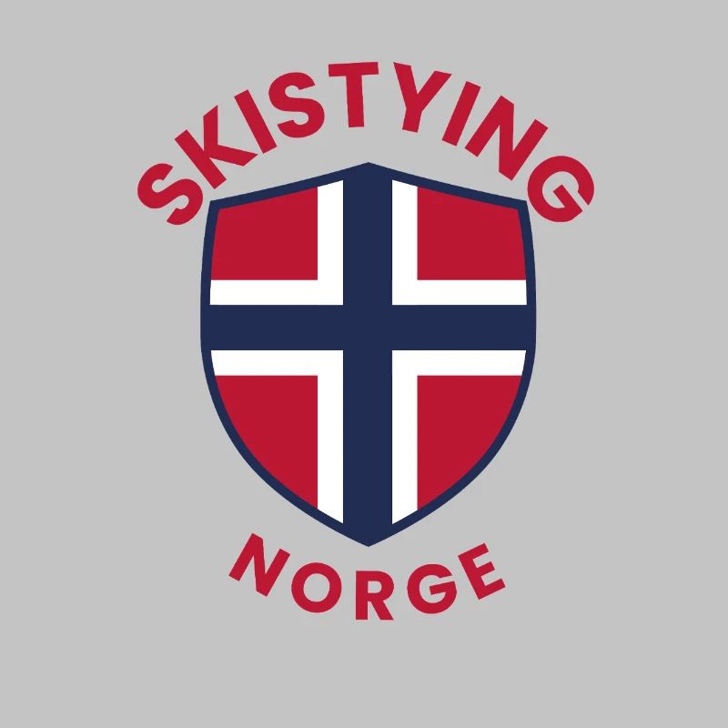 Norwegens Ski-Stil-Schild